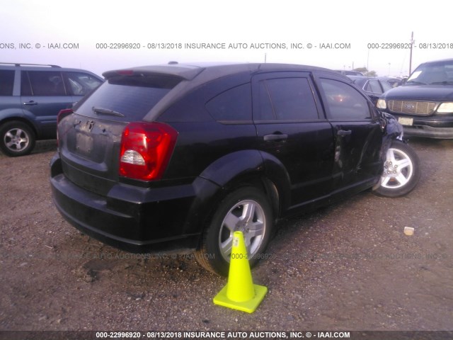 1B3HB48B58D506665 - 2008 DODGE CALIBER SXT BLACK photo 4