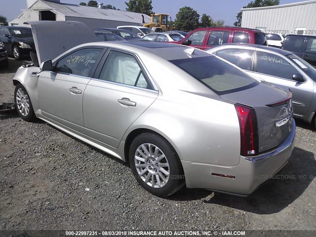 1G6DF5E56D0162239 - 2013 CADILLAC CTS LUXURY COLLECTION GOLD photo 3