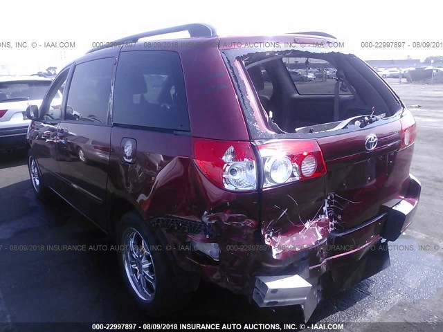 5TDZK23C09S281259 - 2009 TOYOTA SIENNA CE/LE RED photo 3