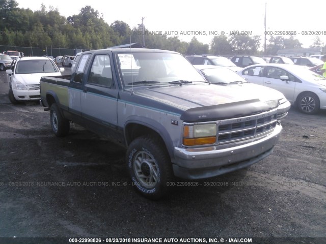 1B7GG23X1SS379080 - 1995 DODGE DAKOTA BLUE photo 1