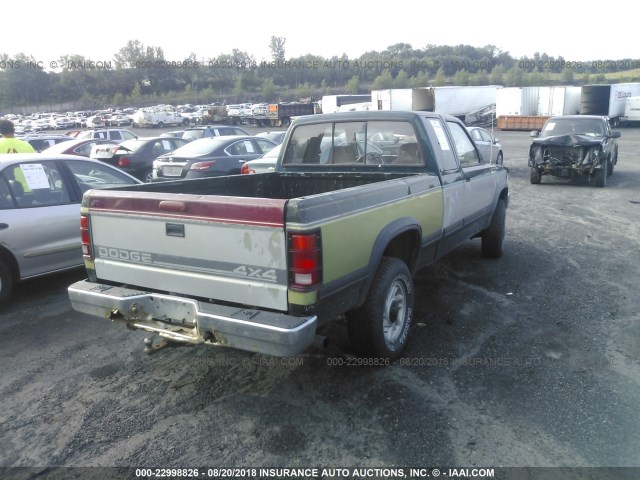 1B7GG23X1SS379080 - 1995 DODGE DAKOTA BLUE photo 4