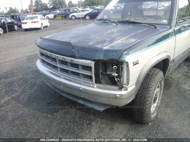 1B7GG23X1SS379080 - 1995 DODGE DAKOTA BLUE photo 6