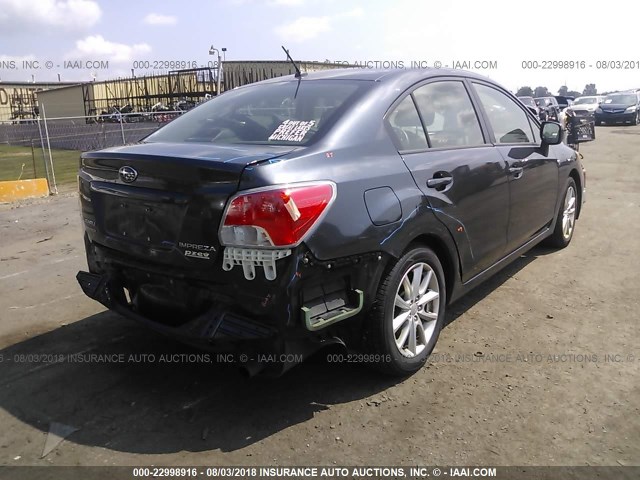 JF1GJAC69DH012677 - 2013 SUBARU IMPREZA PREMIUM GRAY photo 4