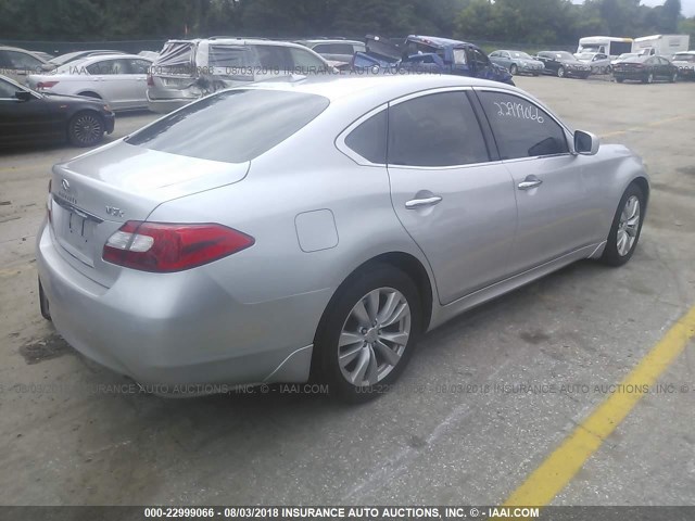 JN1BY1AR4BM371035 - 2011 INFINITI M37 X SILVER photo 4