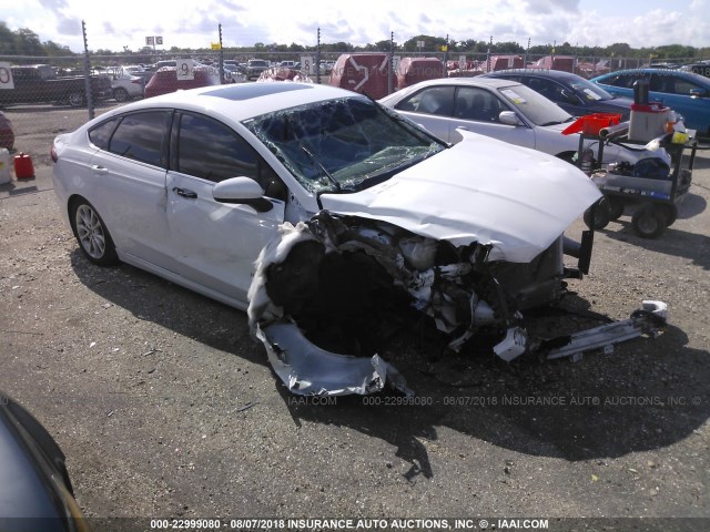 3FA6P0LU5HR314863 - 2017 FORD FUSION SE HYBRID WHITE photo 1