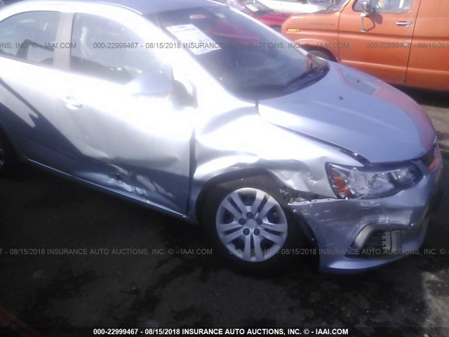 1G1JB5SH3H4149188 - 2017 CHEVROLET SONIC LS 银色 照片 6