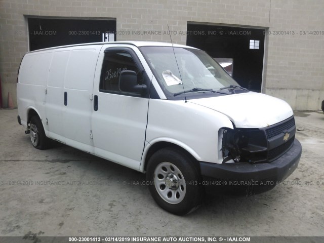 1GCSGAFX8B1122715 - 2011 CHEVROLET EXPRESS G1500  WHITE photo 1