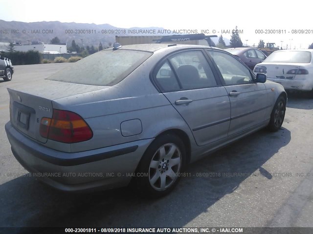 WBAAZ33434KP85275 - 2004 BMW 325 IS SULEV SILVER photo 4