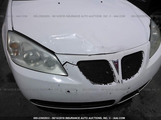 1G2ZG58N774156351 - 2007 PONTIAC G6 SE WHITE photo 6