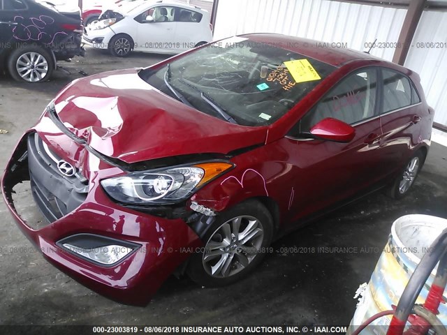 KMHD35LH7EU172061 - 2014 HYUNDAI ELANTRA GT RED photo 2