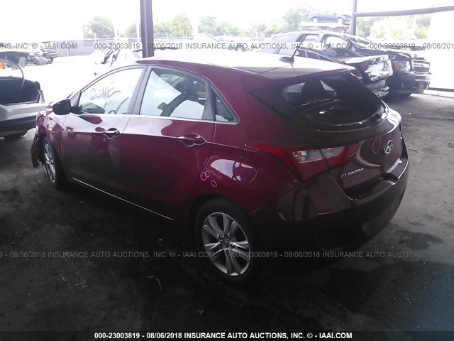 KMHD35LH7EU172061 - 2014 HYUNDAI ELANTRA GT RED photo 3