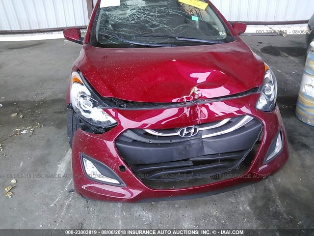 KMHD35LH7EU172061 - 2014 HYUNDAI ELANTRA GT RED photo 6