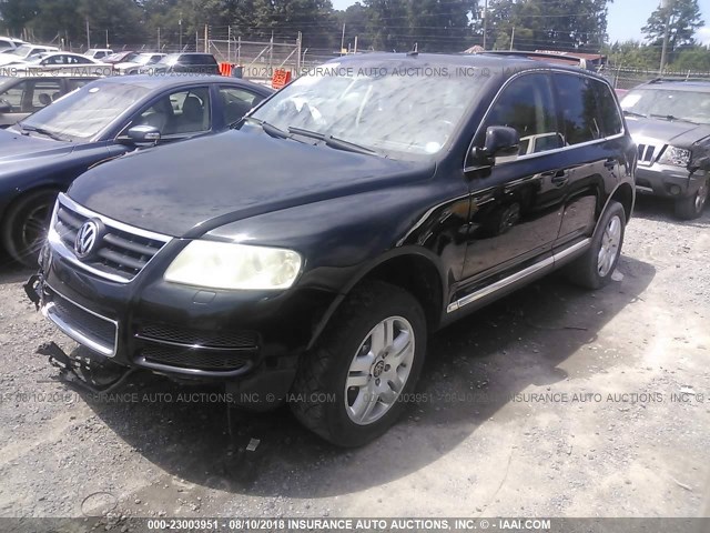 WVGCM77L44D080262 - 2004 VOLKSWAGEN TOUAREG 4.2 BLACK photo 2