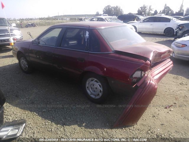 1FAPP36X6NK150003 - 1992 FORD TEMPO GL RED photo 3