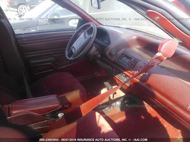 1FAPP36X6NK150003 - 1992 FORD TEMPO GL RED photo 5