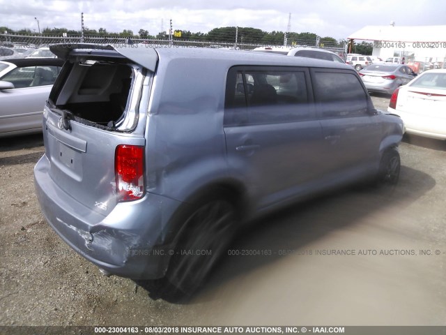 JTLKE50E691062243 - 2009 TOYOTA SCION XB Light Blue photo 4