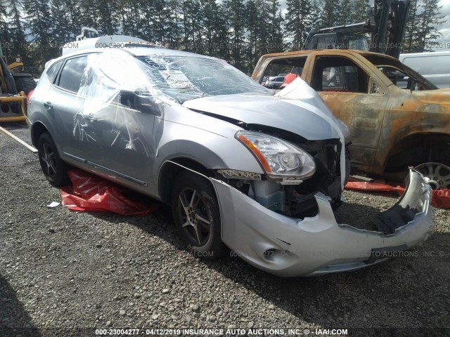 JN8AS5MV2DW147980 - 2013 NISSAN ROGUE S/SV SILVER photo 1