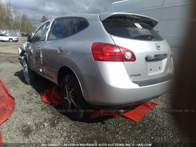 JN8AS5MV2DW147980 - 2013 NISSAN ROGUE S/SV SILVER photo 3