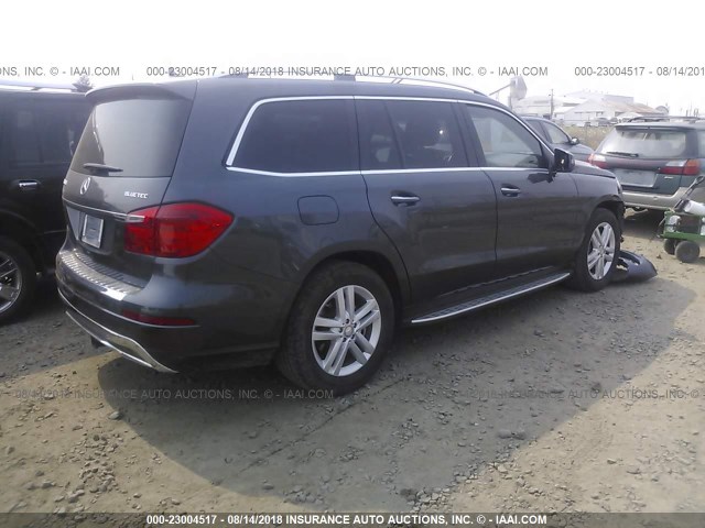 4JGDF2EE3DA244690 - 2013 MERCEDES-BENZ GL 350 BLUETEC GRAY photo 4