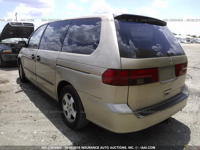 2HKRL1854YH562969 - 2000 HONDA ODYSSEY LX GOLD photo 3