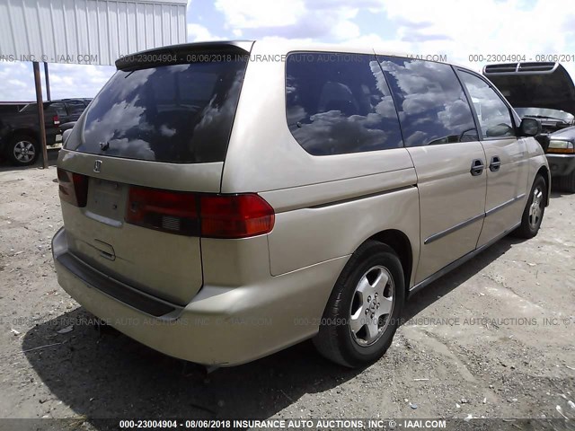 2HKRL1854YH562969 - 2000 HONDA ODYSSEY LX GOLD photo 4