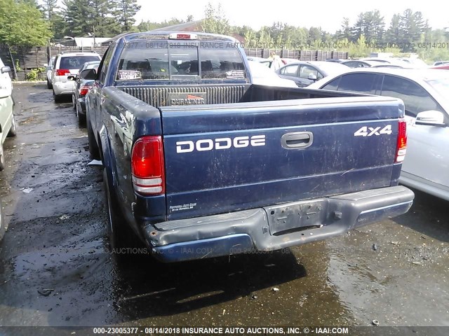 1B7GG22X11S347083 - 2001 DODGE DAKOTA BLACK photo 3