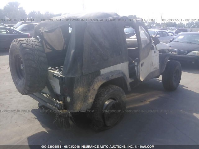 1J4FY29P9VP443609 - 1997 JEEP WRANGLER / TJ SE WHITE photo 4