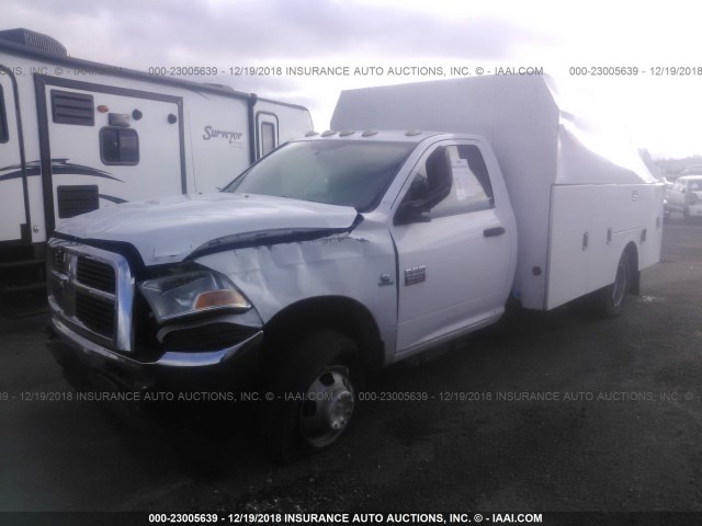 3D6WZ4EL2BG589037 - 2011 DODGE RAM 3500 ST/SLT WHITE photo 2