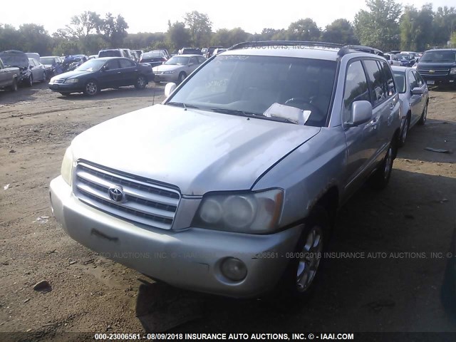 JTEHF21A120083022 - 2002 TOYOTA HIGHLANDER LIMITED SILVER photo 2