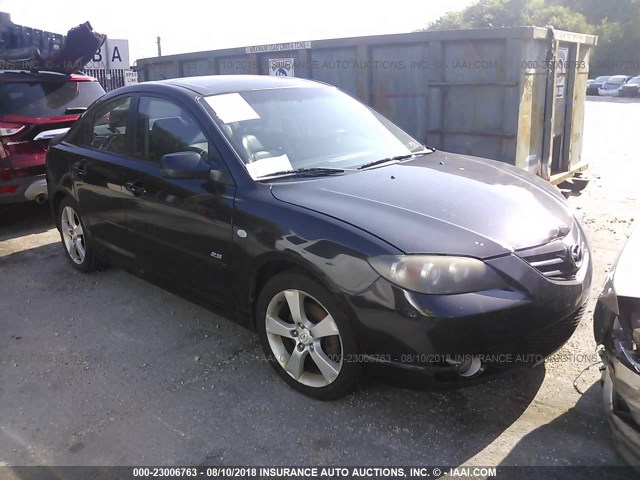 JM1BK323451275271 - 2005 MAZDA 3 S BLACK photo 1