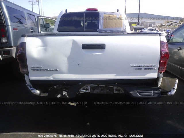 5TEJU62N67Z463596 - 2007 TOYOTA TACOMA DOUBLE CAB PRERUNNER WHITE photo 6