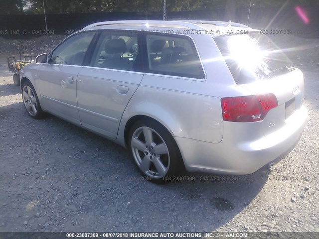 WAUKG78E15A529727 - 2005 AUDI A4 3.2 AVANT QUATTRO SILVER photo 3