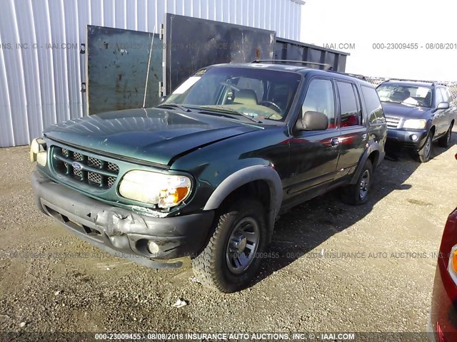 1FMZU72X8YZB15222 - 2000 FORD EXPLORER XLS GREEN photo 2