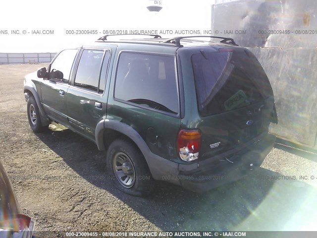 1FMZU72X8YZB15222 - 2000 FORD EXPLORER XLS GREEN photo 3