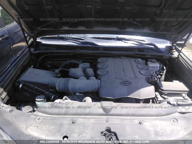 JTEBU5JRXA5006525 - 2010 TOYOTA 4RUNNER SR5/LIMITED/TRAIL 灰色 照片 10