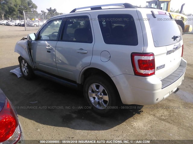 1FMCU94118KD85167 - 2008 FORD ESCAPE LIMITED TAN photo 3