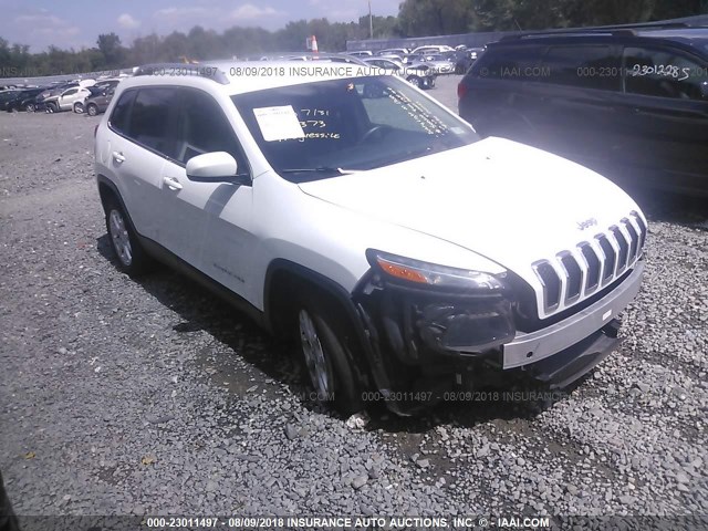 1C4PJLCS5EW103543 - 2014 JEEP CHEROKEE LATITUDE WHITE photo 1