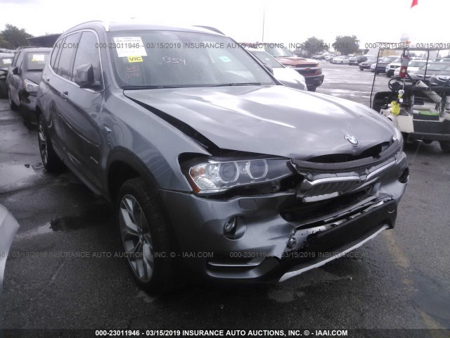 5UXWZ7C30H0V94162 - 2017 BMW X3 SDRIVE28I GRAY photo 1