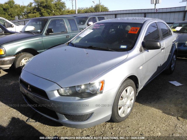 JA3AU16U08U036122 - 2008 MITSUBISHI LANCER DE SILVER photo 2