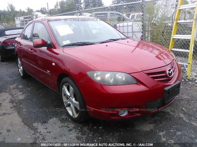 JM1BK123751236081 - 2005 MAZDA 3 S RED photo 1