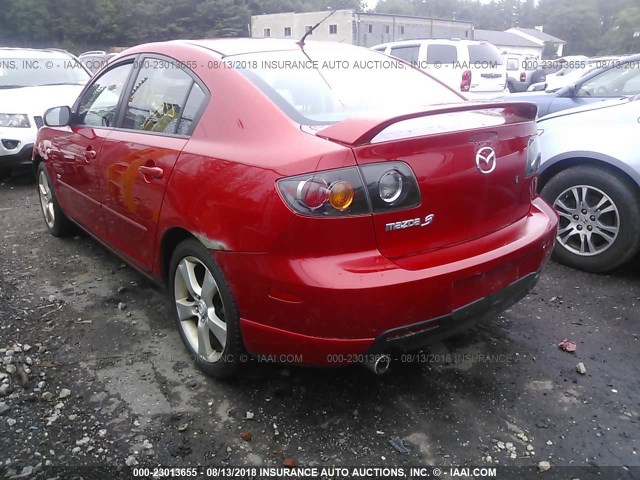 JM1BK123751236081 - 2005 MAZDA 3 S RED photo 3