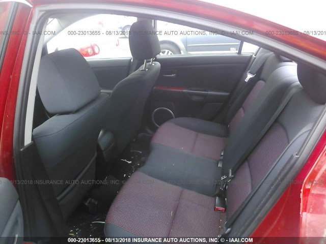 JM1BK123751236081 - 2005 MAZDA 3 S RED photo 8