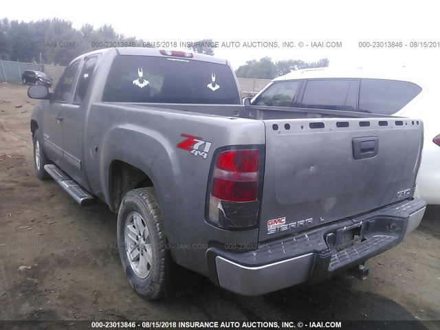 1GTEK19J17Z614885 - 2007 GMC NEW SIERRA K1500 GRAY photo 3