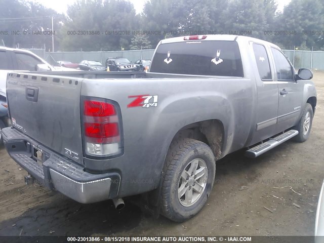 1GTEK19J17Z614885 - 2007 GMC NEW SIERRA K1500 GRAY photo 4