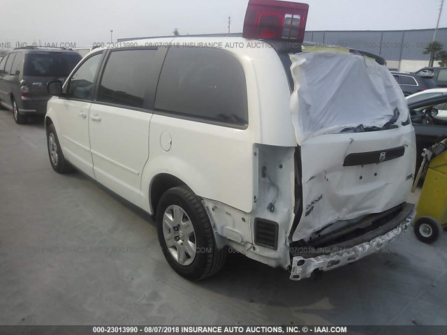 2D4RN4DE8AR334938 - 2010 DODGE GRAND CARAVAN SE WHITE photo 3