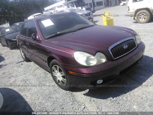 KMHWF25SX3A779173 - 2003 HYUNDAI SONATA GL MAROON photo 1