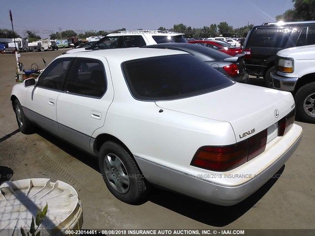 JT8UF11E1N0140855 - 1992 LEXUS LS 400 WHITE photo 3