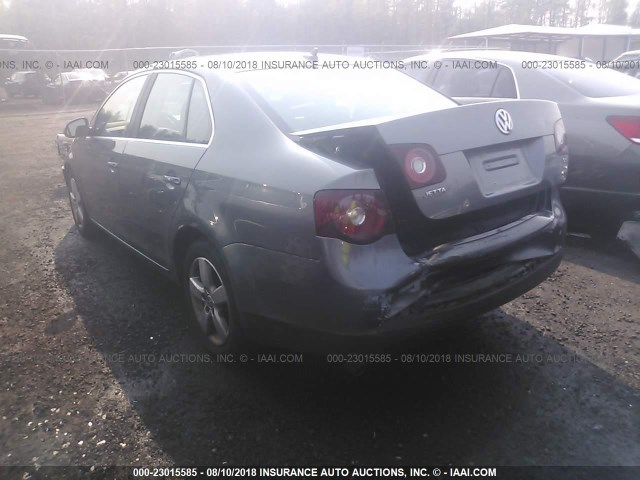 3VWRM71K68M131895 - 2008 VOLKSWAGEN JETTA SE/SEL GRAY photo 3