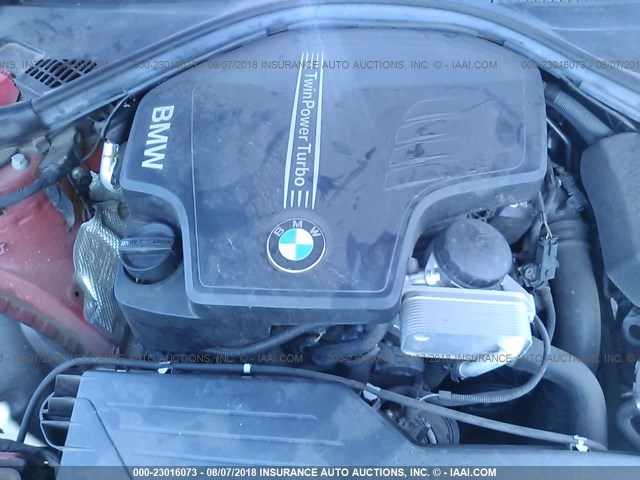 WBA3B1G53ENT01027 - 2014 BMW 320 I RED photo 10