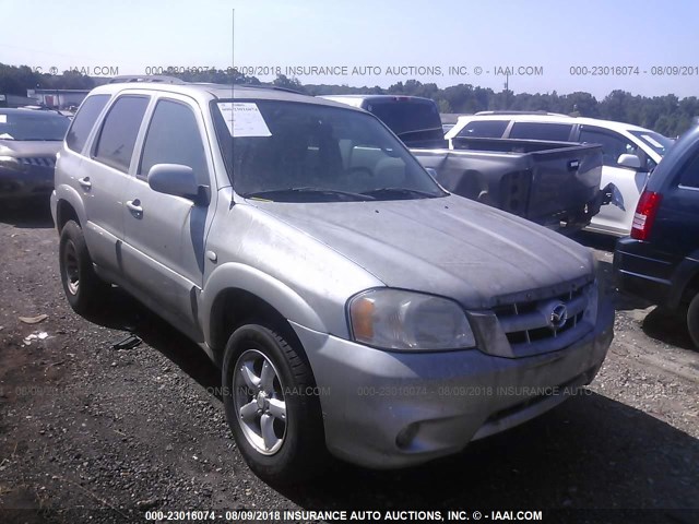 4F2CZ96135KM25702 - 2005 MAZDA TRIBUTE S SILVER photo 1